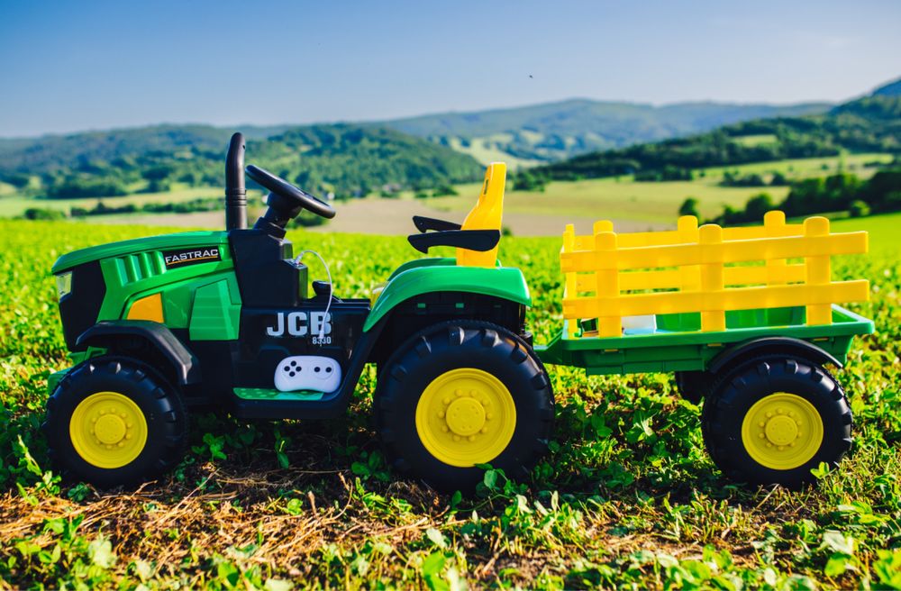 Wielki traktor na akumulator dla dziecka 12V7ah 90W dźwięki pilot