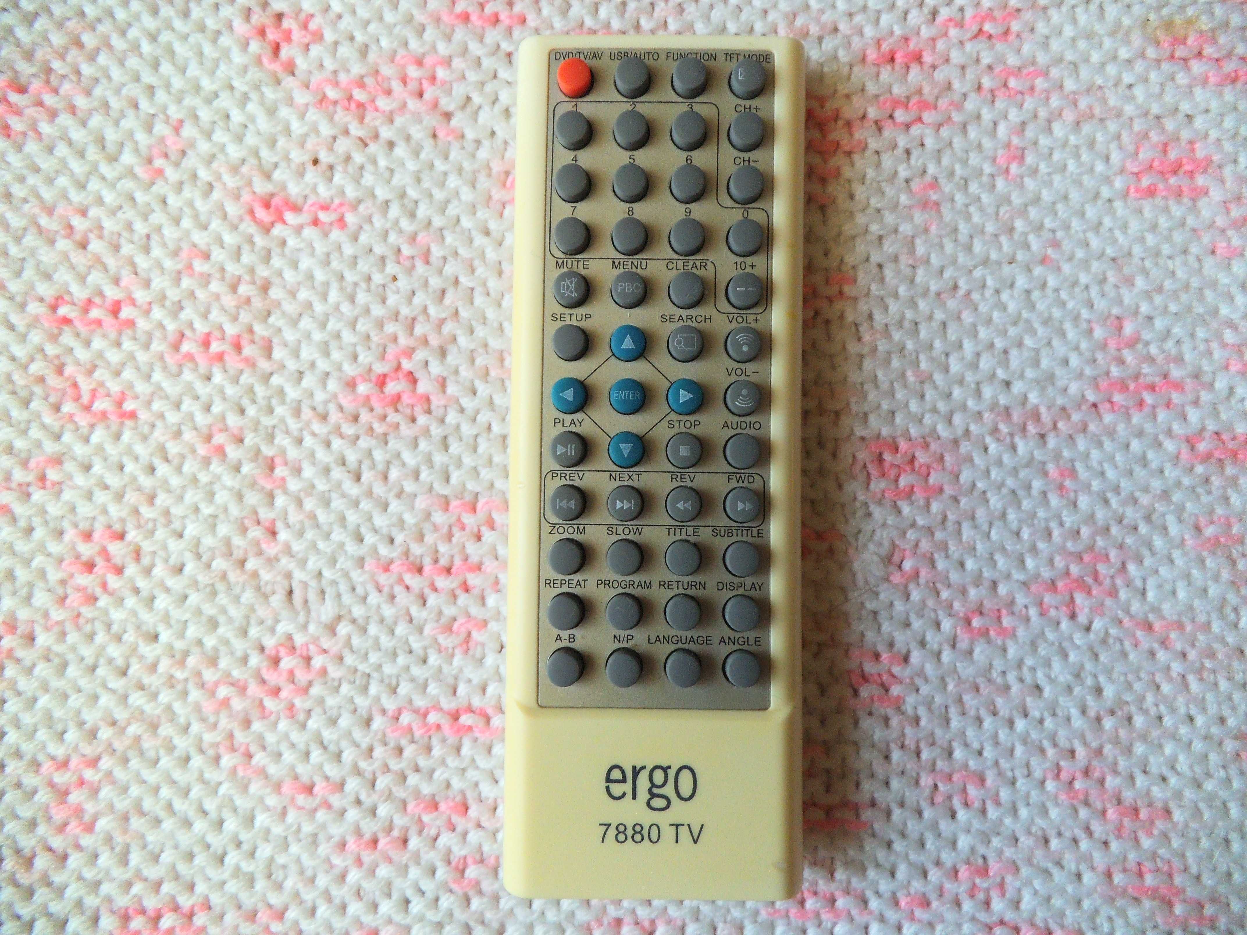 Пульт для портативного ДВД ERGO 7880 tv