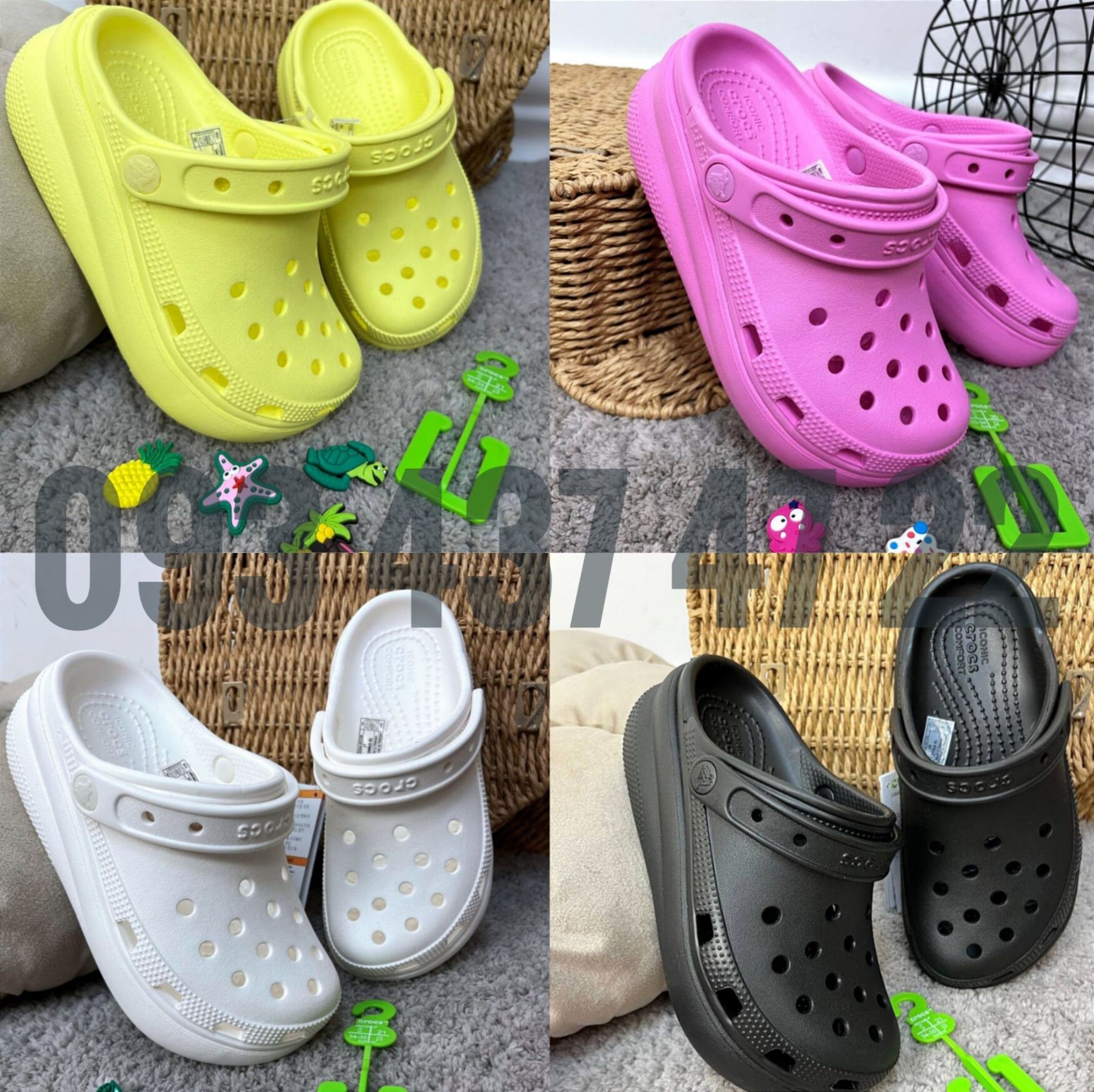 Дитячі Крокси Сабо на Платформі Crocs Classic Crush Kids на Платформі