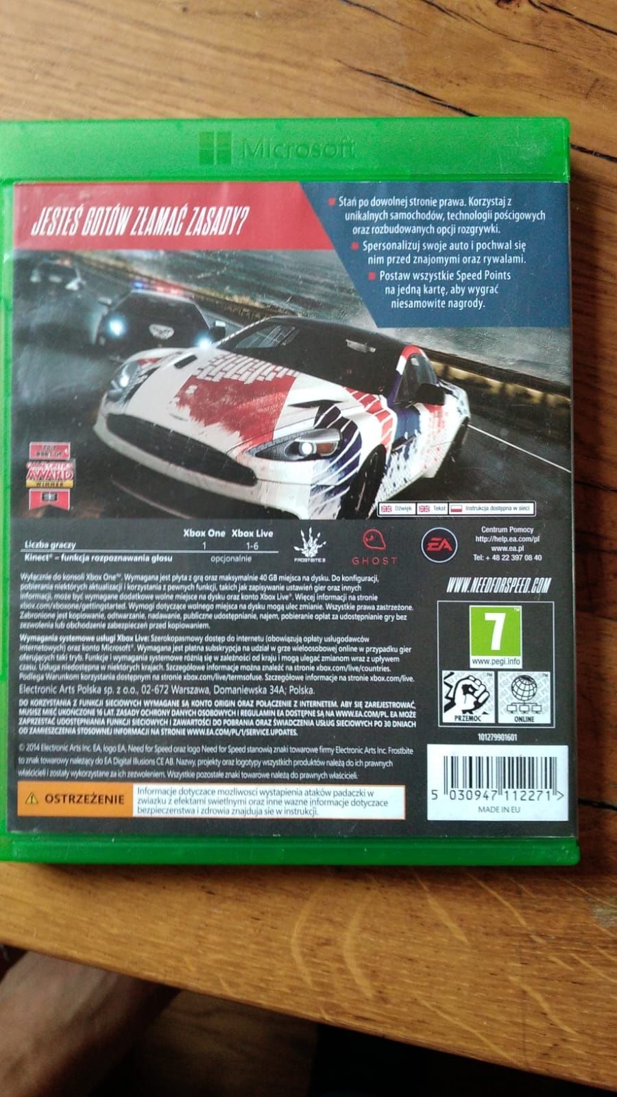 Gra Xbox One Need for speed rivals