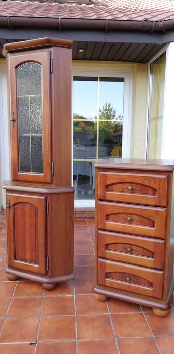 Komoda Bawaria BRW szafka nocna szuflady witryna regał rogówka szafa