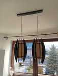 Lampa sufitowa żyrandol podwójny regulacja