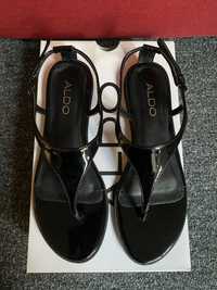 Sandały, japonki ALDO, r.37, skóra lakierowana, nowe:)