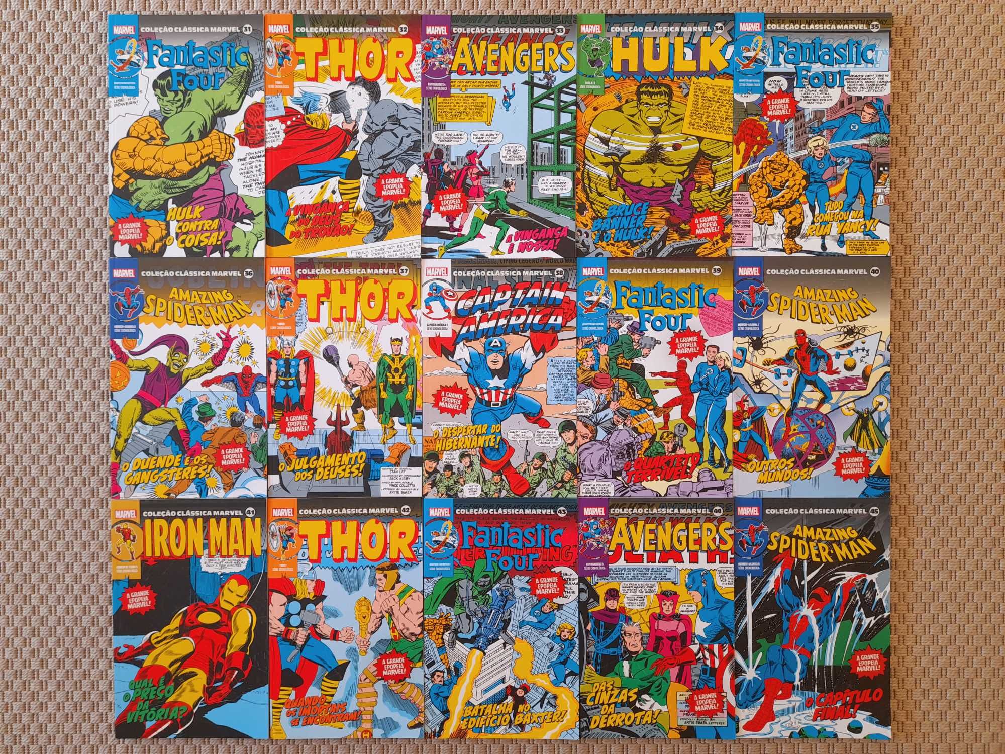 Coleção Clássica Marvel volumes 1 a 60