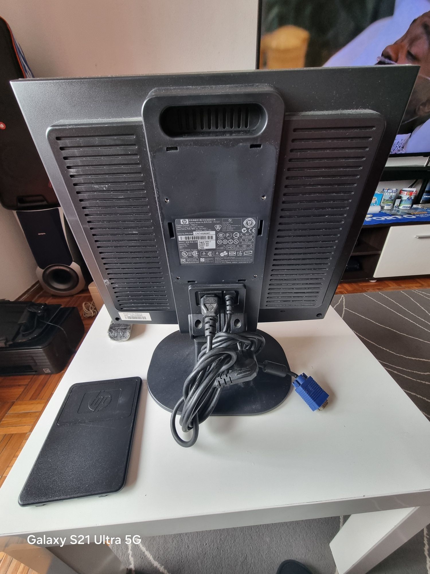Monitor PC, LCD, HP, Modelo: 1702, Ecrã de "17'' polegadas