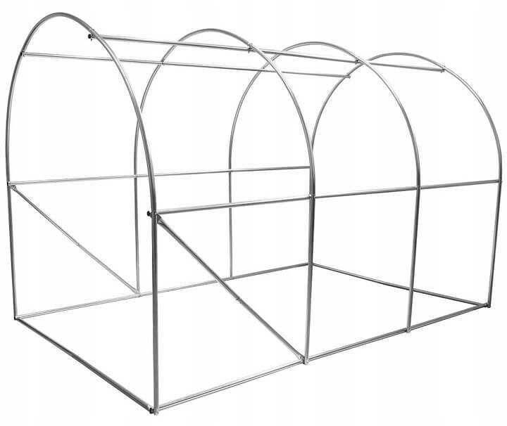 Tunel foliowy zielony szklarnia 2x3,5 m