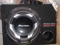 Subwoofer pioneer 1200w + amplificador fenner
