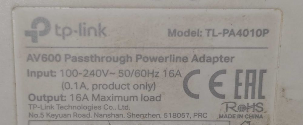 Powerline TP-LINK AV600 TL-PA4010KIT- kpl (po sieci elektrycznej)