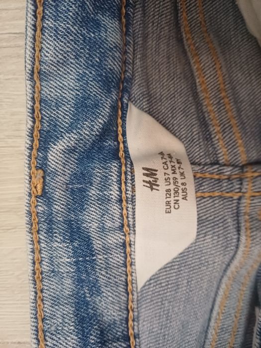 Spodnie spodenki jeansy 122 chłopięce zestaw spodni