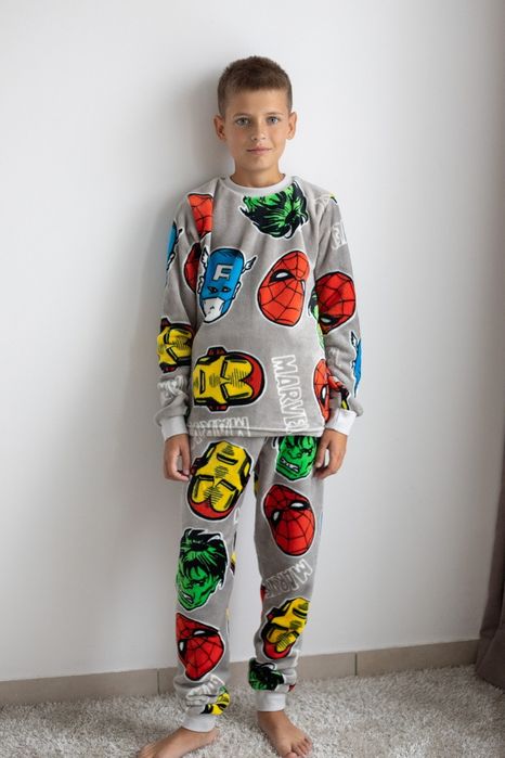 Махрова піжама дитяча, підліткова піжама махрова, піжама Бетмен,космос