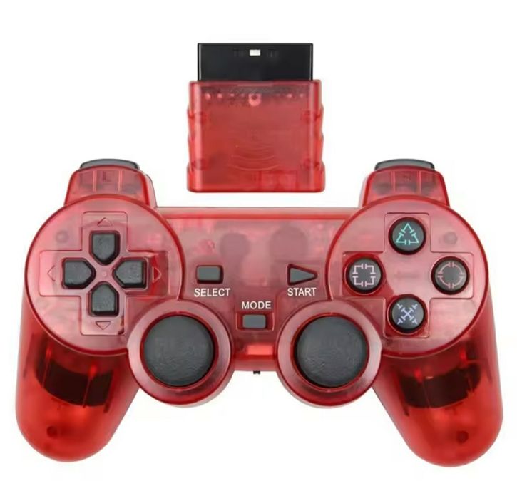 Pad PS2 Czerwony Nowy Bezprzewodowy Wysyłka OLX Gwarancja