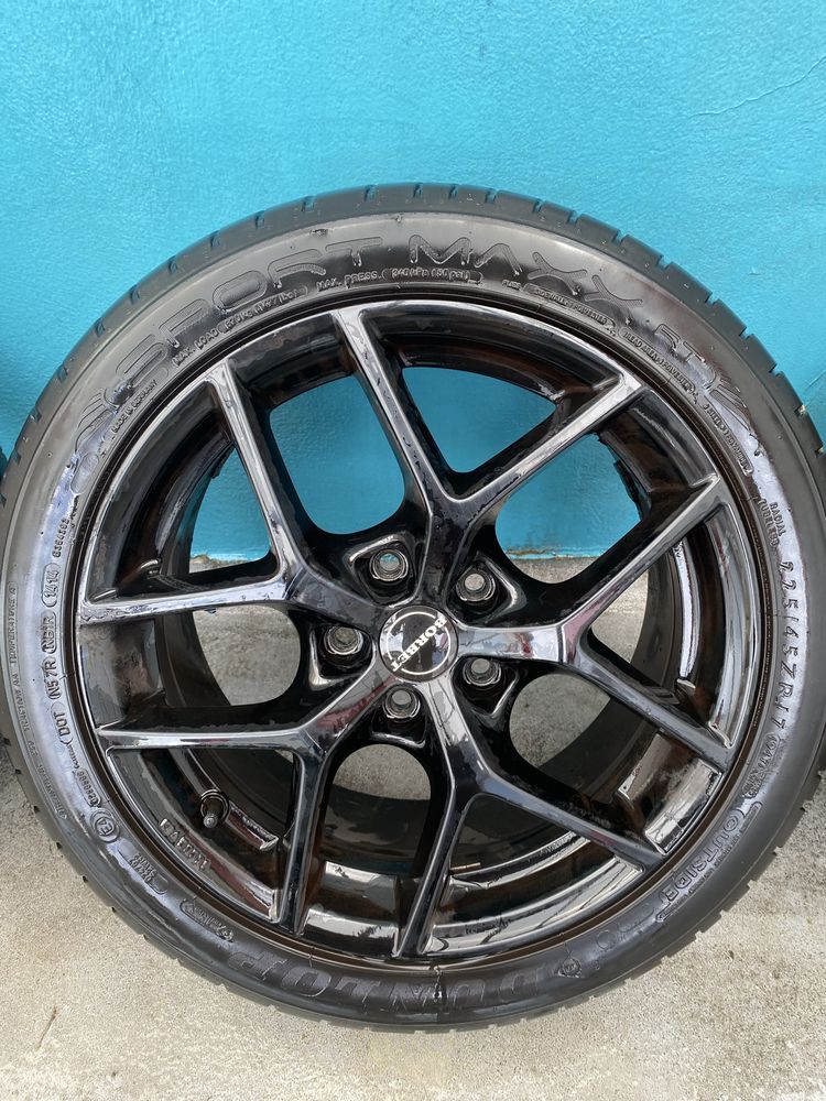 Felgi Alufelgi aluminiowe marki Borbet r.17 5x112 + opony letnie