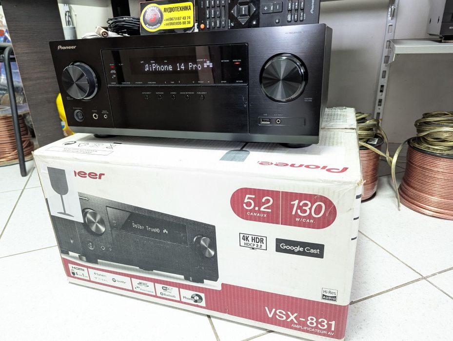 5.2 AV-ресивер Pioneer VSX-831. Dolby Atmos/Wi-Fi/BT/4K/USB/FLAC/HDMI