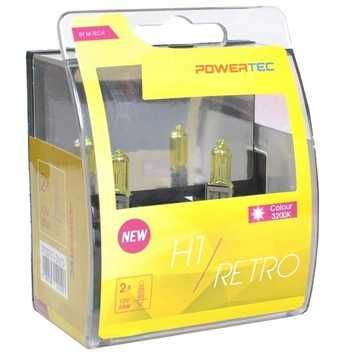 H7 H3 H1 Żarówki RETRO x2 Gold ŻÓŁTE 55W Powertec Sklep Warszawa