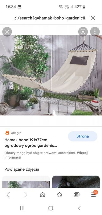 Nowy hamak Boho Gardenic