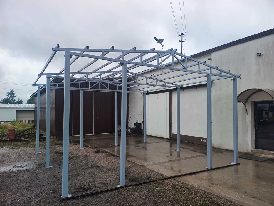 wiata garaż hala 8x9x4
