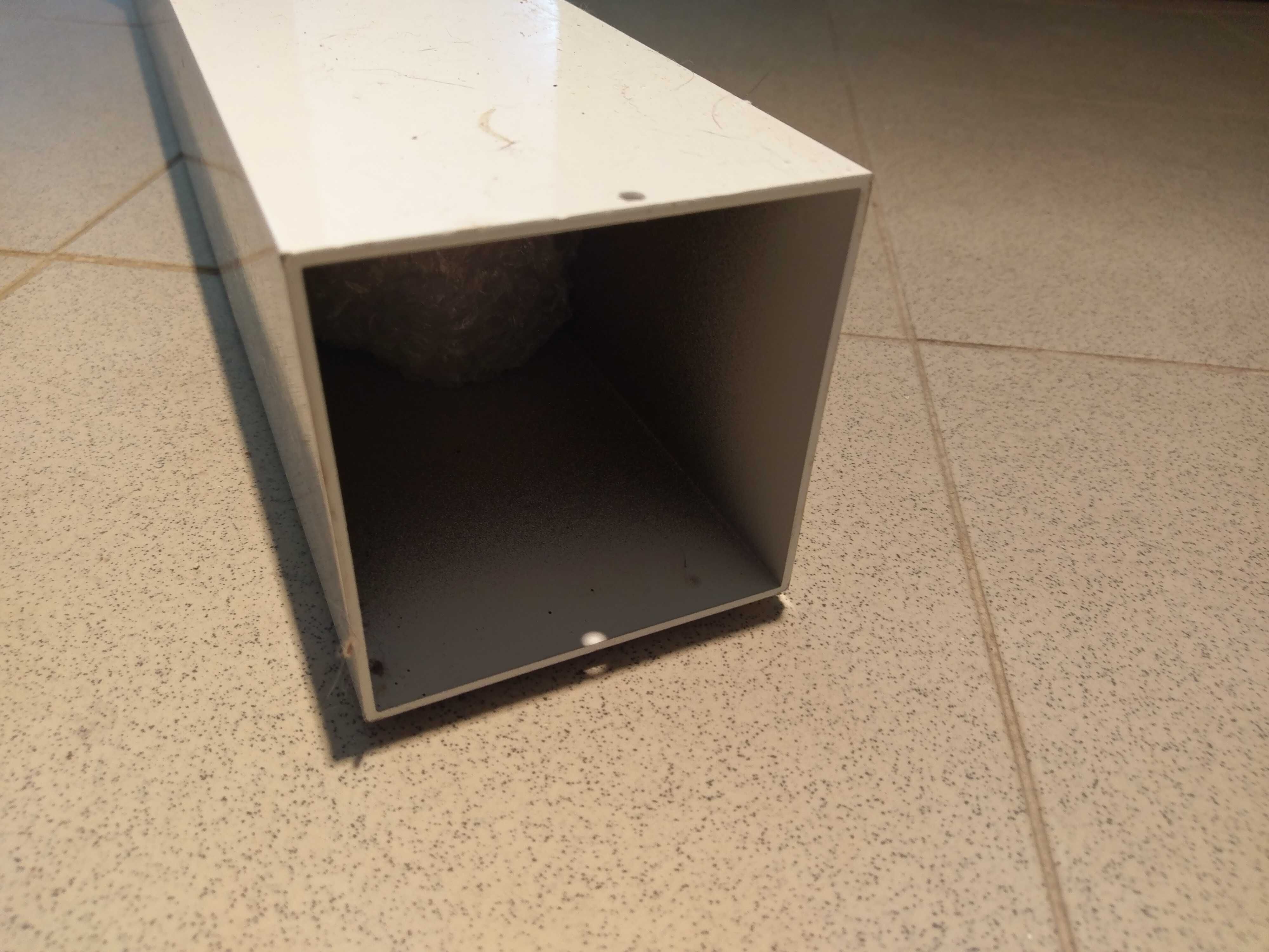 Tubo alumínio lacado branco