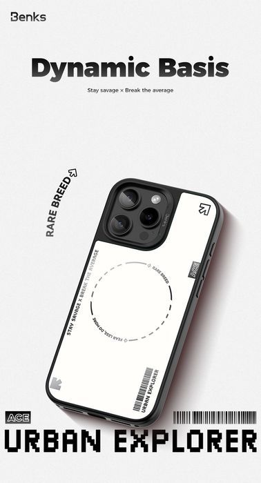 Benks Etui Dynamic Minimalist Do Iphone 16 Pro Max Biały