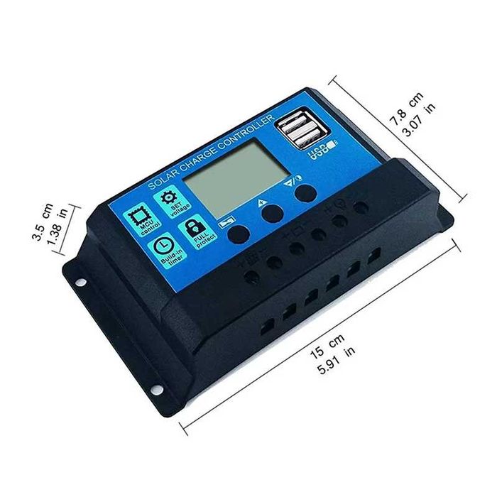 Controlador solar 12v  100w novo