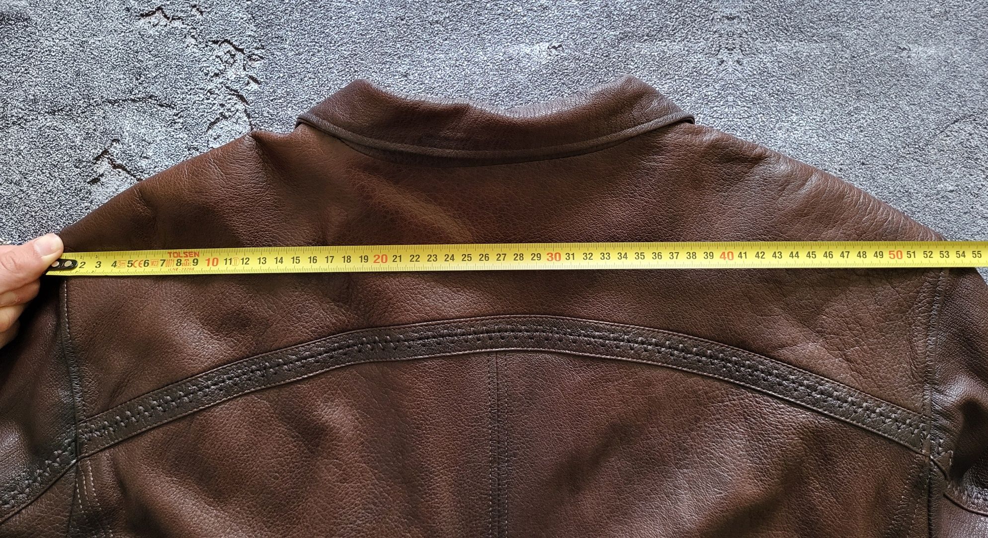 Шкіряна Оригінальна чоловіча куртка XL