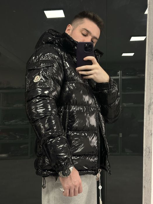 Пуховик Moncler глянцевий