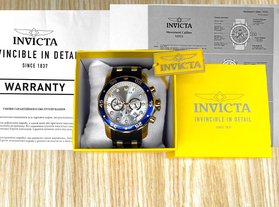 Годинник чоловічий Invicta 17880 Pro Diver Scuba 48 mm. 100 MT.