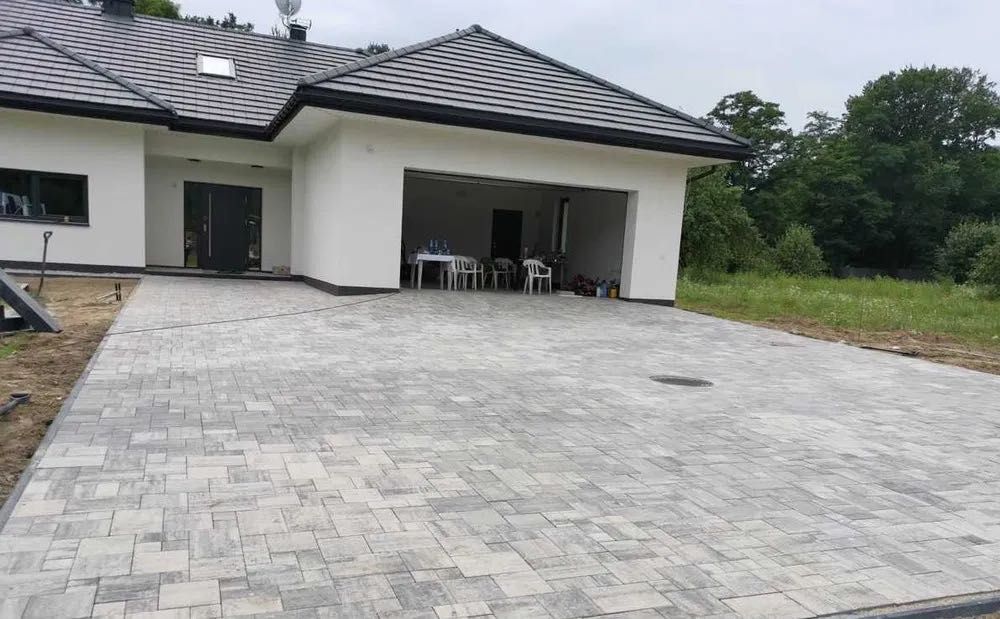 Układanie kostki brukowej, Utwardzanie terenu, Ogrodzenia panelowe