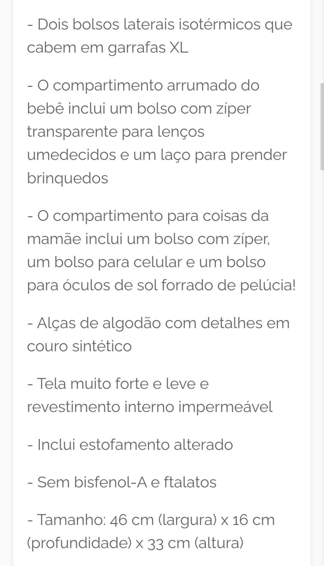 Mala / Saco Skip Hop grande c/ muda fraldas