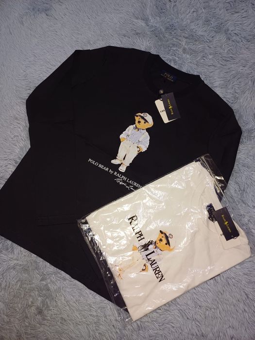 Nowe męskie longslevee ralph bear m-3xl