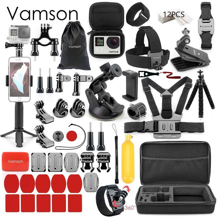 Комплект аксесуарів для екшн-камер GoPro,EKEN,DJI,Yi,Sjcam,Sony,SOOCOO