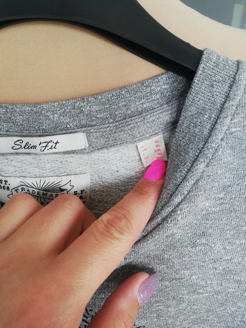 Esprit R. XL męska szara bluza bez kaptura