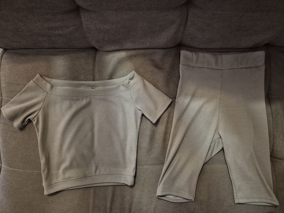 Костюм літній в рубчик