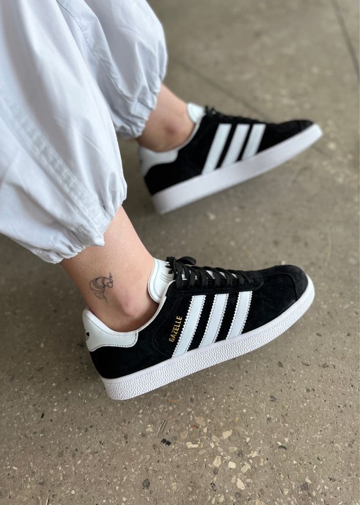 Кросівки Adidas Gazelle Black адідас газель чорні кросовки кеди