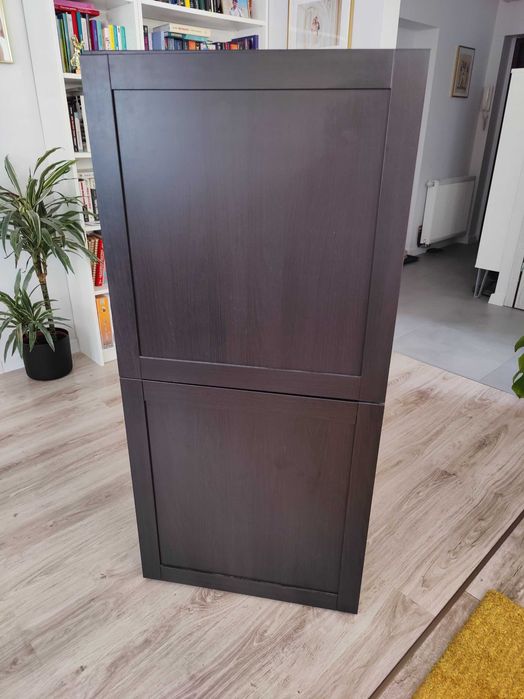 Szafka Ikea HANVIKEN / BESTÅ, Czarnybrąz, 129x60x42