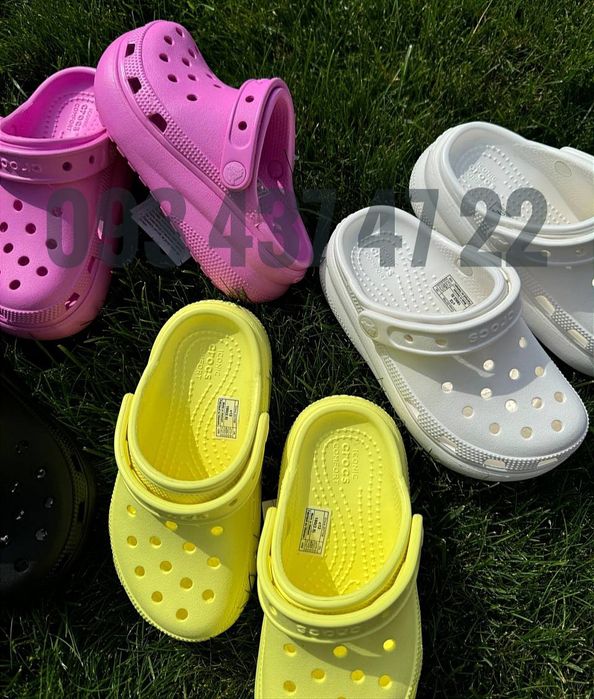 Дитячі Крокси Сабо на Платформі Classic Cutie Clog Crocs на Платформі
