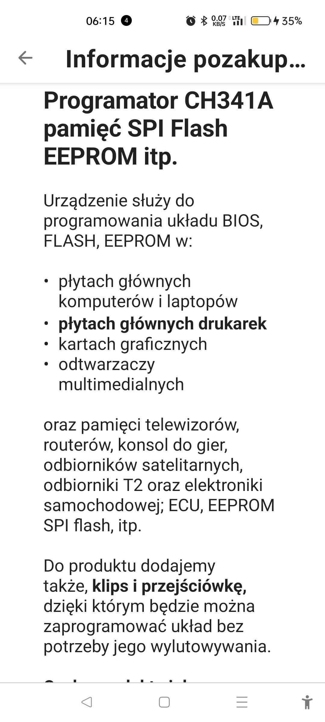 Sprzedam programator z oprogramowaniem do Drukarki Canon