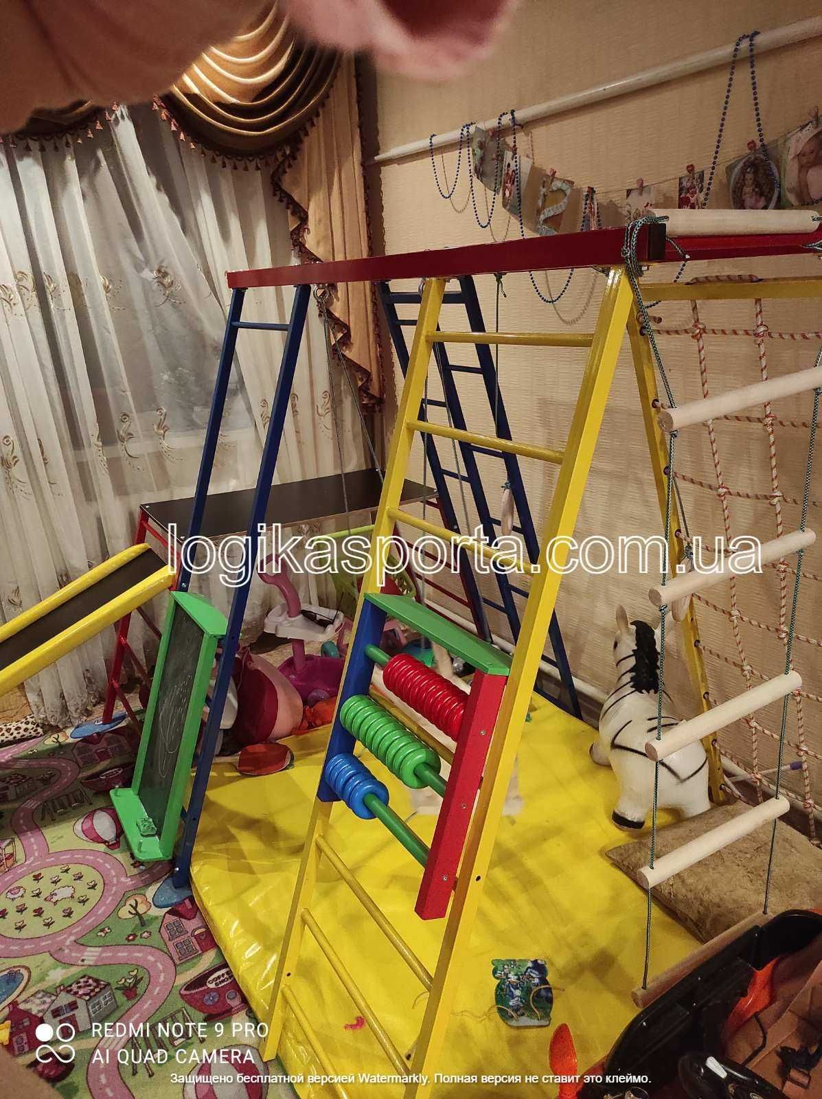 Спортивный комплекс, Горка, игровая детская площадка, качели, 1,5- 2 м