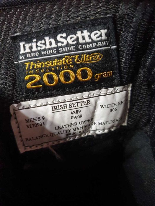 Зимові чоловічі черевики Red Wing Irish Setter −40°C водонепроникні