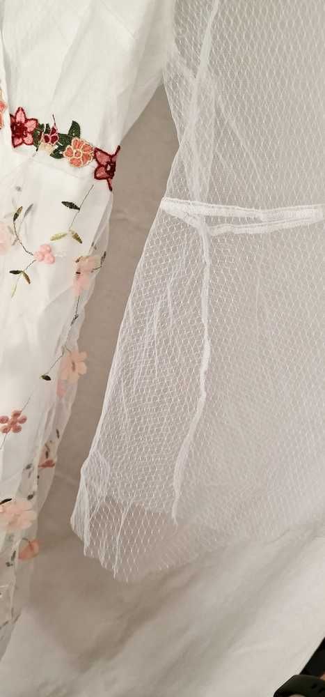 Shein Belle piękna sukienka z tiulem ślub komunia impreza Plus Size