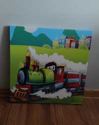 Obraz do pokoju dziecięcego ciuchcia pociąg obrazek na ścianę z pociąg