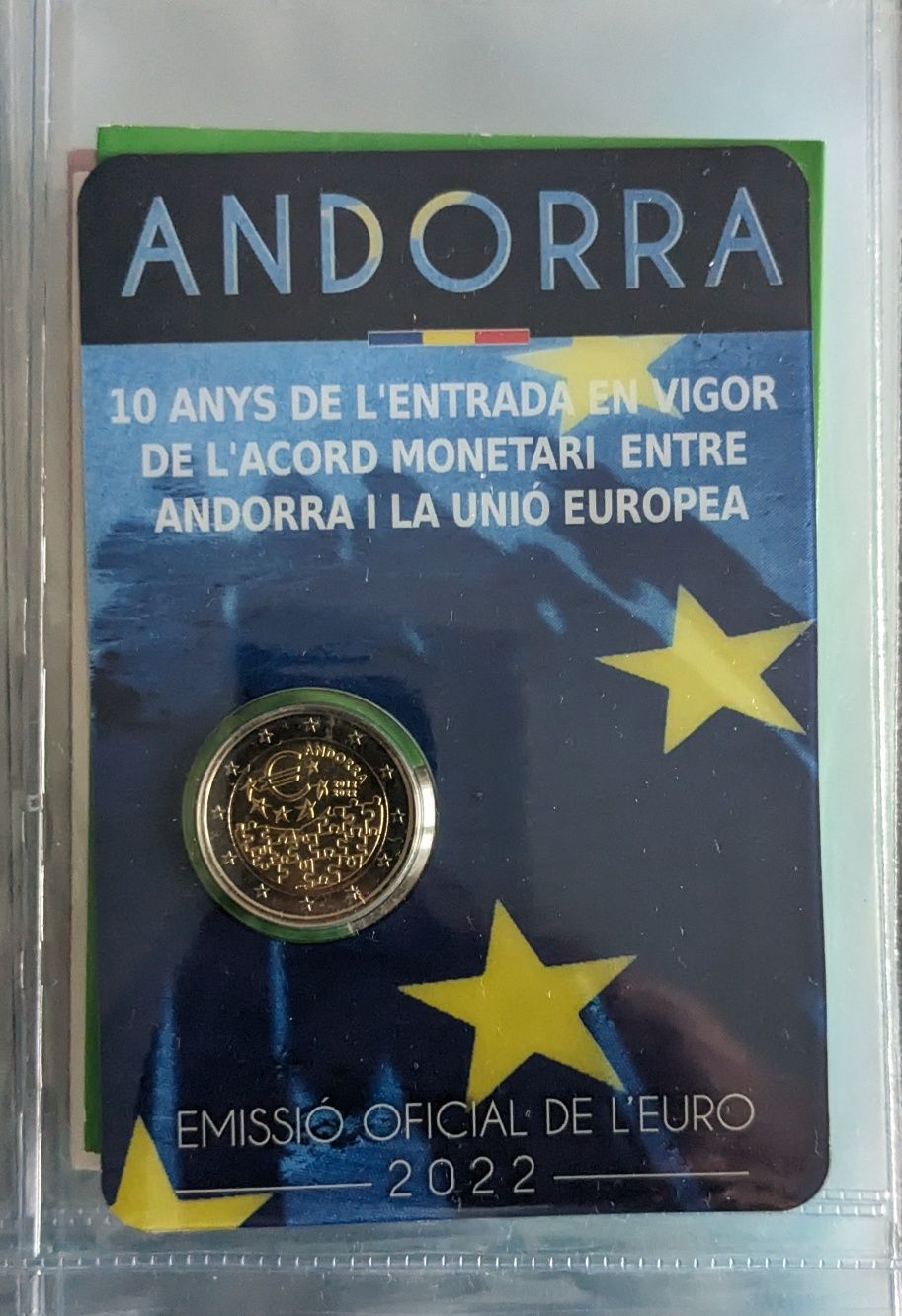 Moedas comemorativas 2€ Andorra