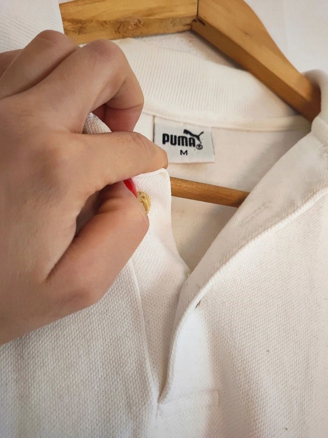Puma koszulka męska polo M biała Basic lato