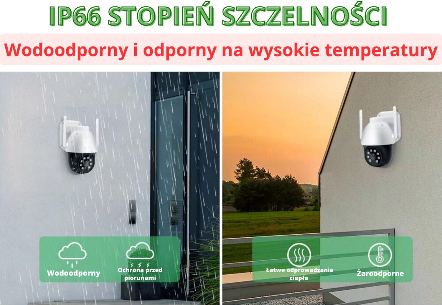 Okazja!! Kamera ZEWNĘTRZNA do Monitoringu Wi-Fi 8MP do ogrodu domu