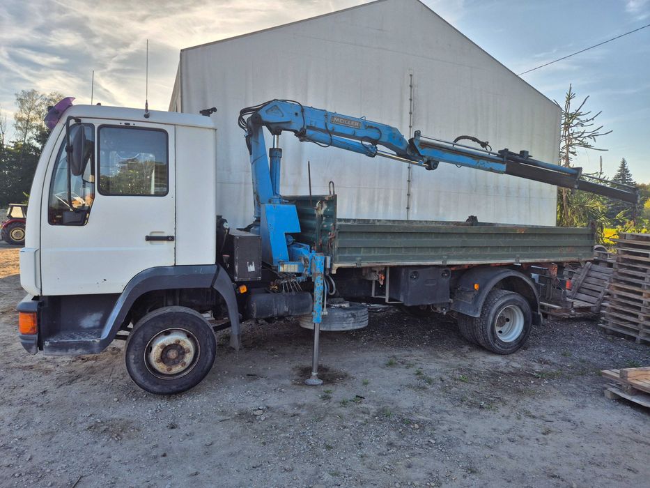 MAN LE2000 10.163 Wywrotka 3-stronna + HDS Meiller