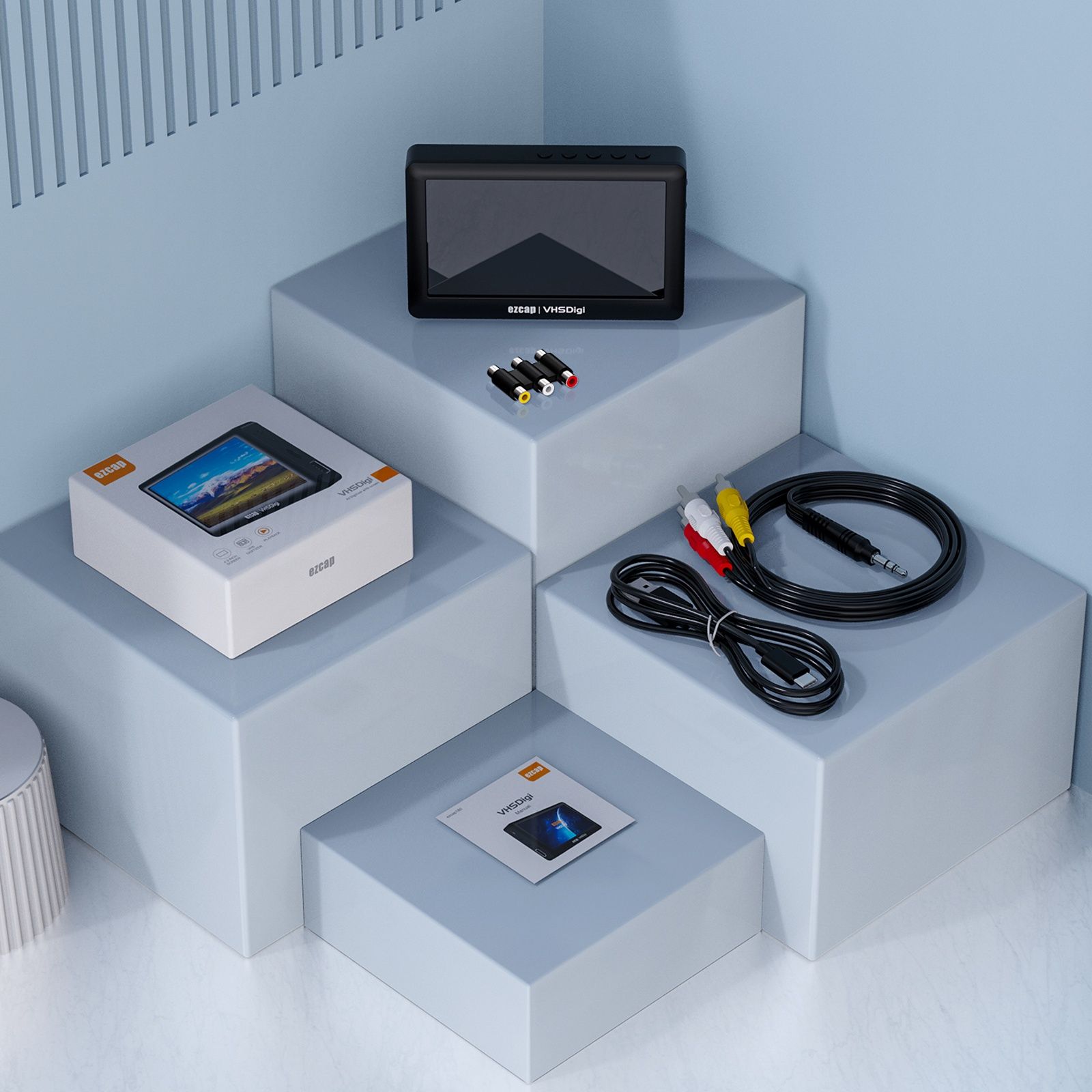 Gravador de Vídeo Ezcap 180 – Converte VHS, DVD e Áudio para Digital