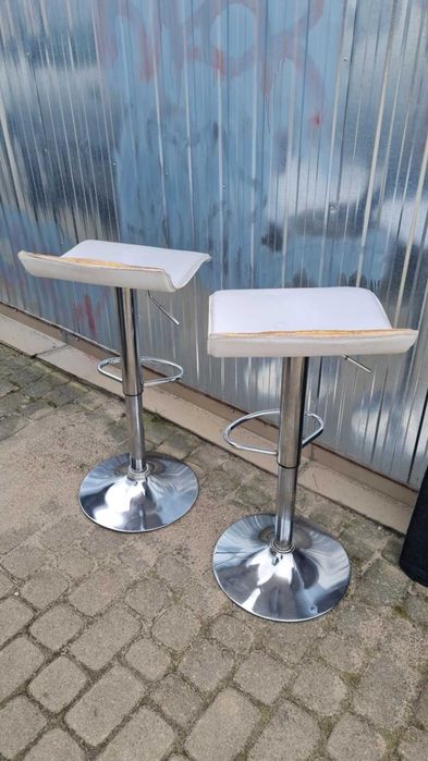 Zlew dwukomorowy bateria 50x100 cm dwa hokery stołki