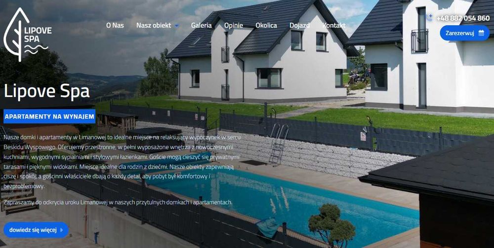 LIPOVE SPA całoroczne domki na wynajem, sauna, jacuzzi, basen, grill.