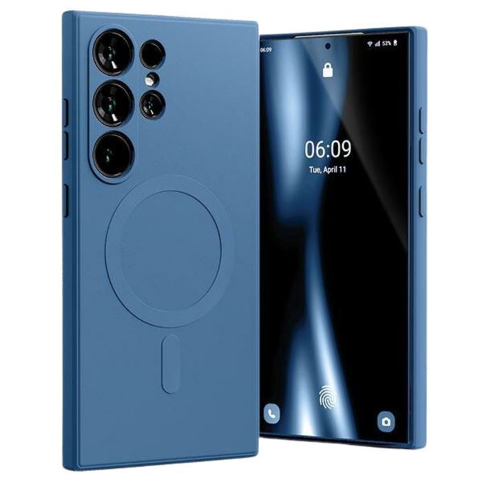 Etui do Galaxy S24 Ultra Mercury MagSafe Silikonowe niebieskie