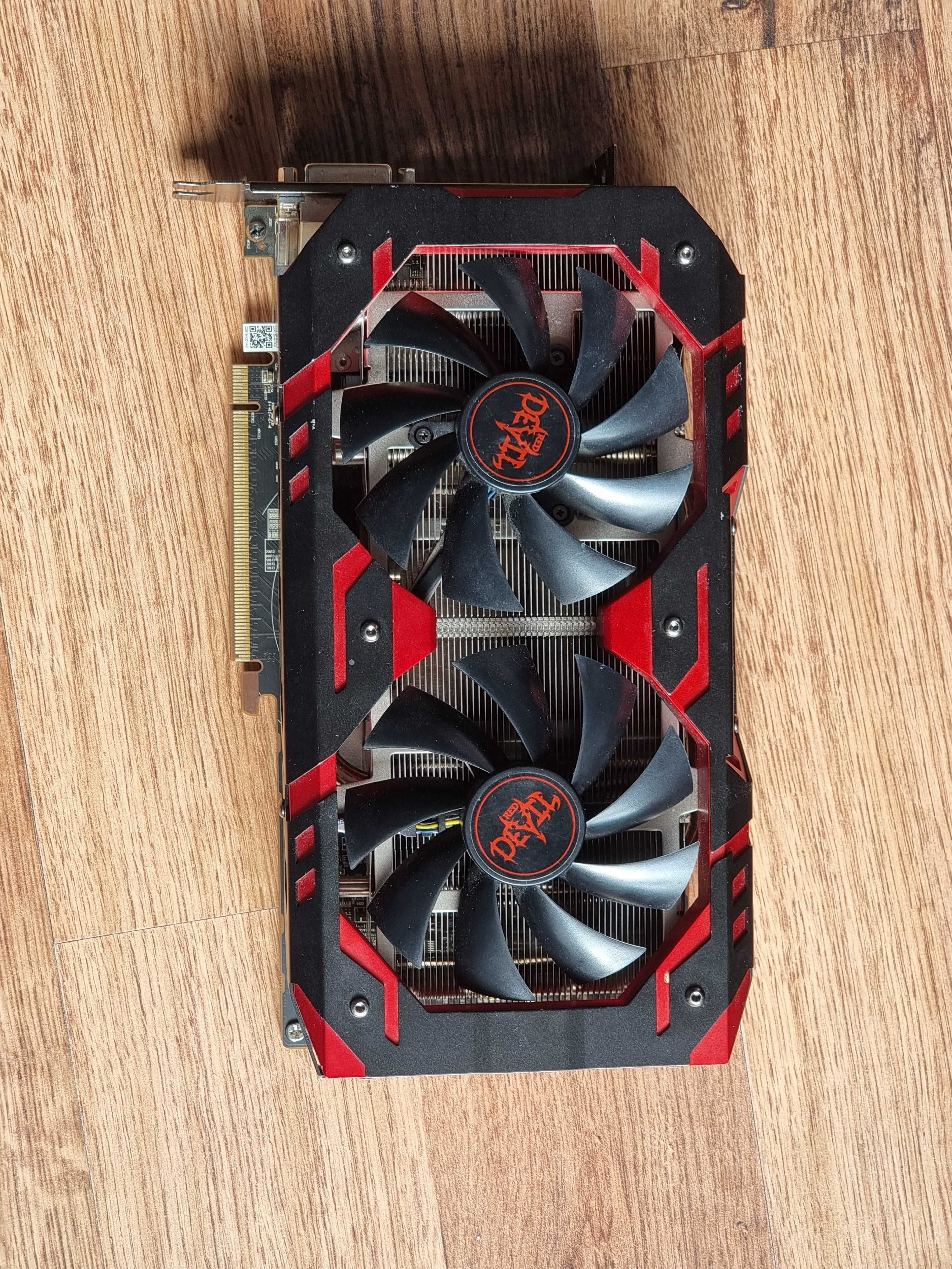 Radeon rx 580 red devil 8gb karta graficzna uszkodzona