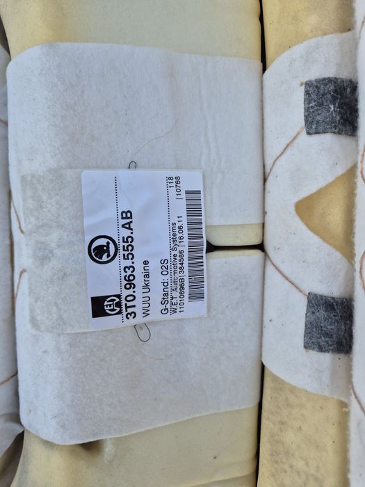 Mata grzewcza fotela skoda superb II gąbka stelaż zapinka pasa kierowc